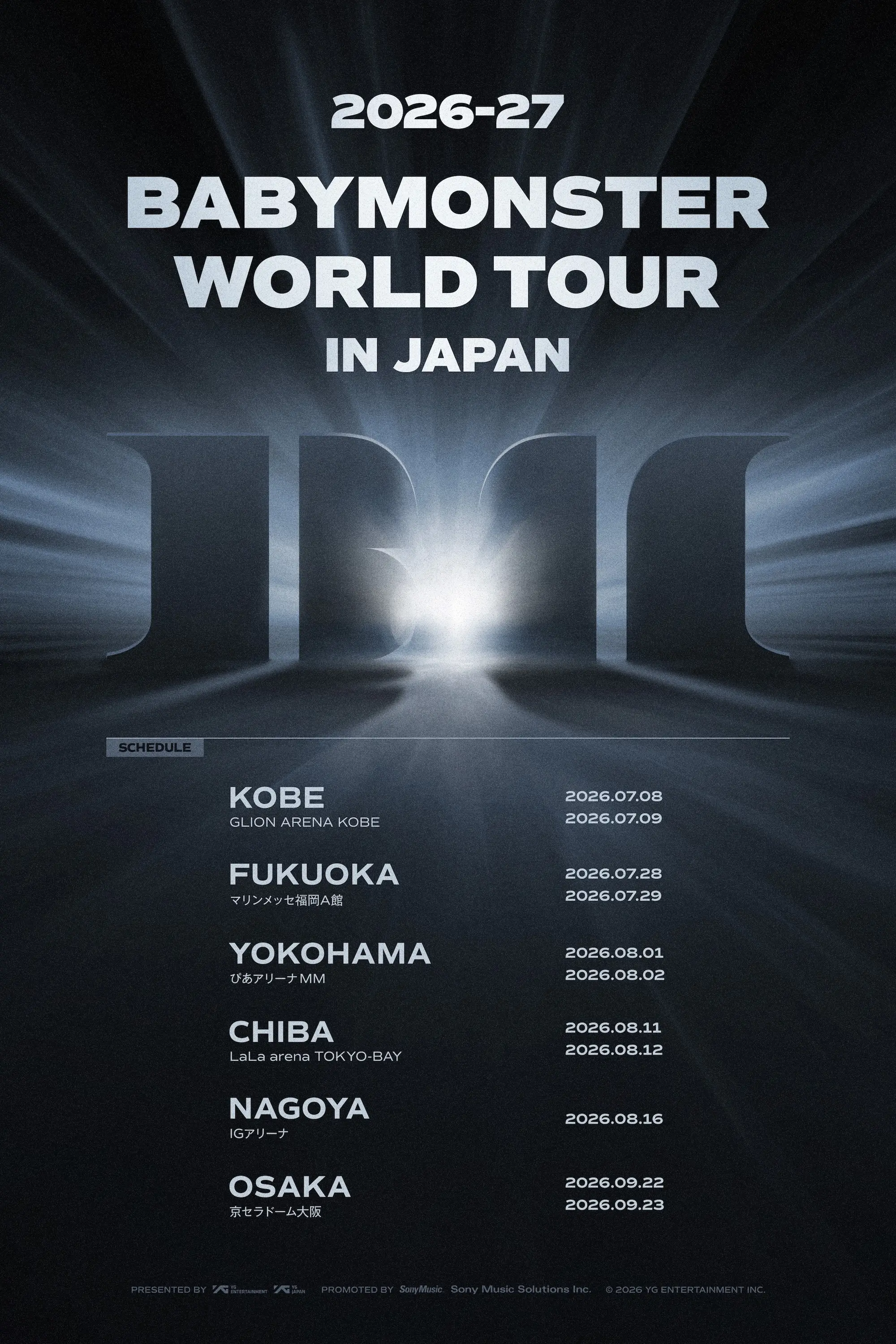 2026-27 BABYMONSTER WORLD TOUR IN JAPAN